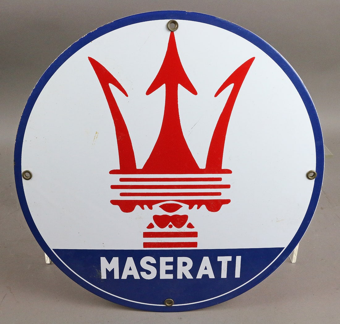 Maserati Porcelain Sign (1 of 2)