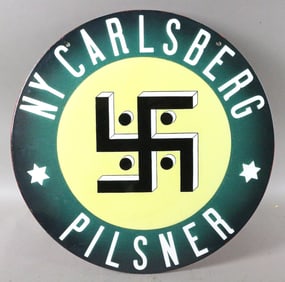 Carlsberg Pilsner Beer Sign 1930s