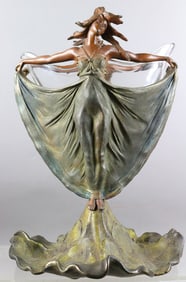 Emile Joseph Nestor Art Nouveau Figural Vase