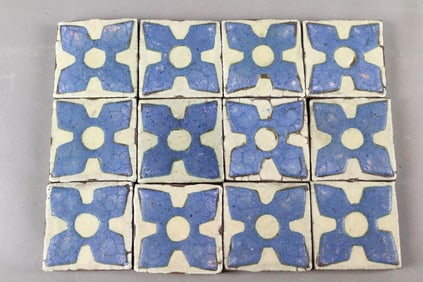 Grueby Blue Grey 3x3 tile Lot