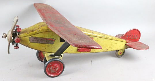 1920s Keystone Pressed Steel Airplane Single Engine Popper
