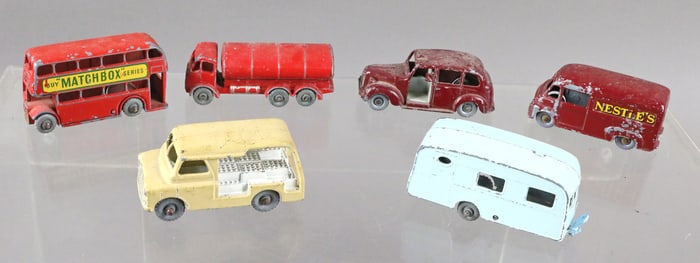 Matchbox Lot Grey Wheels