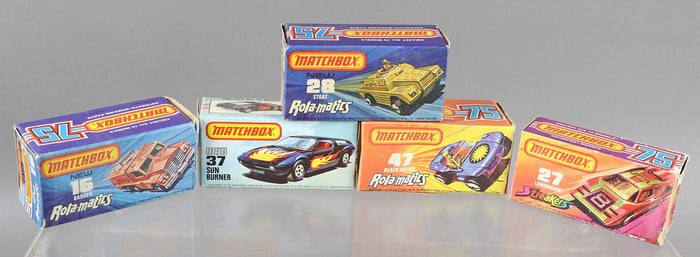 Matchbox Rolamatics Streakers In Box