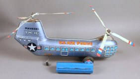 Piasecki YH 16 Helicopter Japan Tin  Battery Op