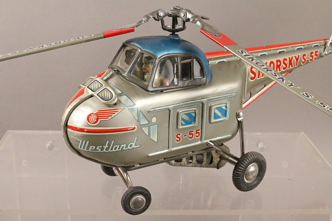 Alps Sikorsky YS 55 Helicopter Tin Litho Batt Op Japan (1 of 3)