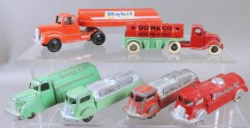 Tootsietoy Gasoline Trucks- Sinclair, Mobil, Standard Oil, Domaco