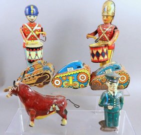 J Chein Marx Tin Tank Wind Up Lot