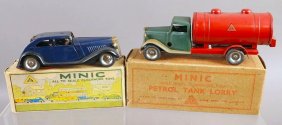 Triang Minic Petrol Tanker Vauxhall Cabriolet In Box