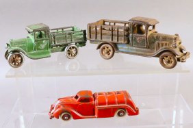 Arcade Hubley Cast Iron Truck Lot