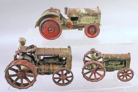 Arcade Cast Iron Tractor Lot