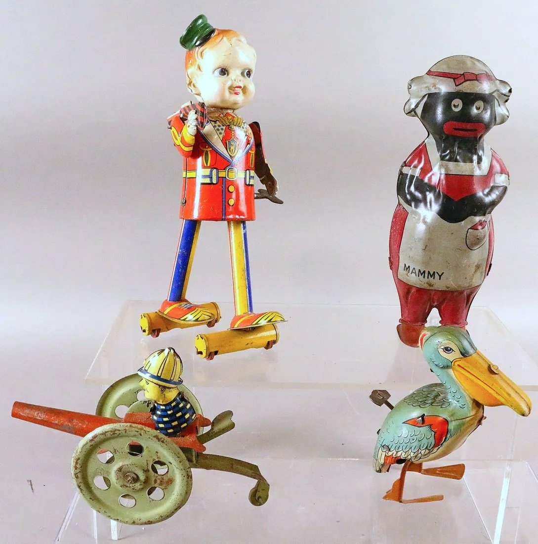 German, Japan, Lindstrom Mammy Wind Up Lot: German, Japan Lindstrom Mammy Wind Up Lot, 5, 7, 8 inches
