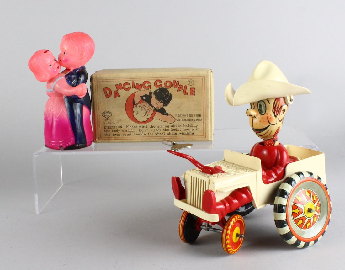 Marx Rodeo Crazy Car & Japan Dancing Couple in Box (1 of 4)