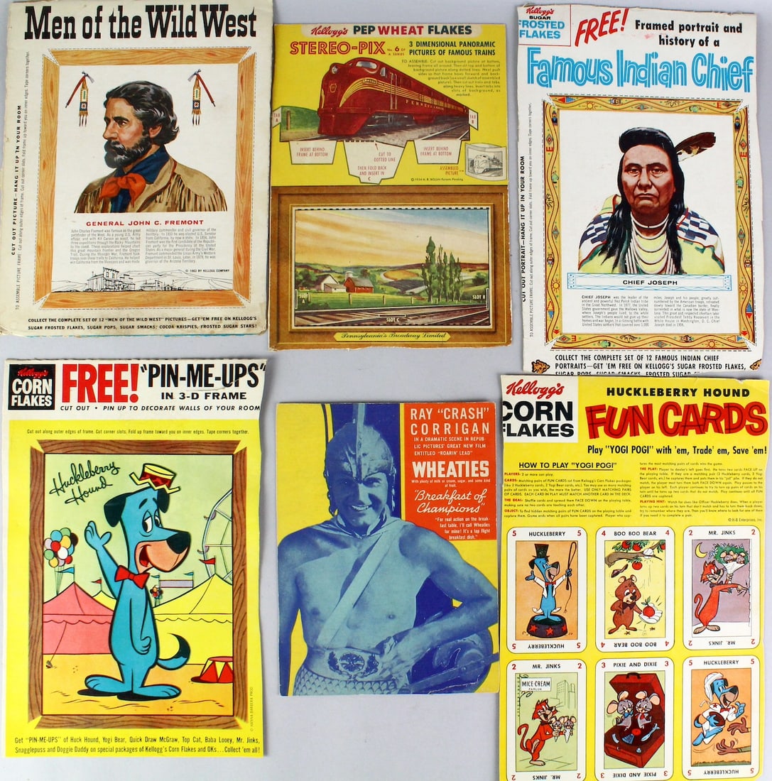 Kelloggs & Wheaties 1930s-50s Huckleberry Hound & Crash Corrigan (1 of 3)