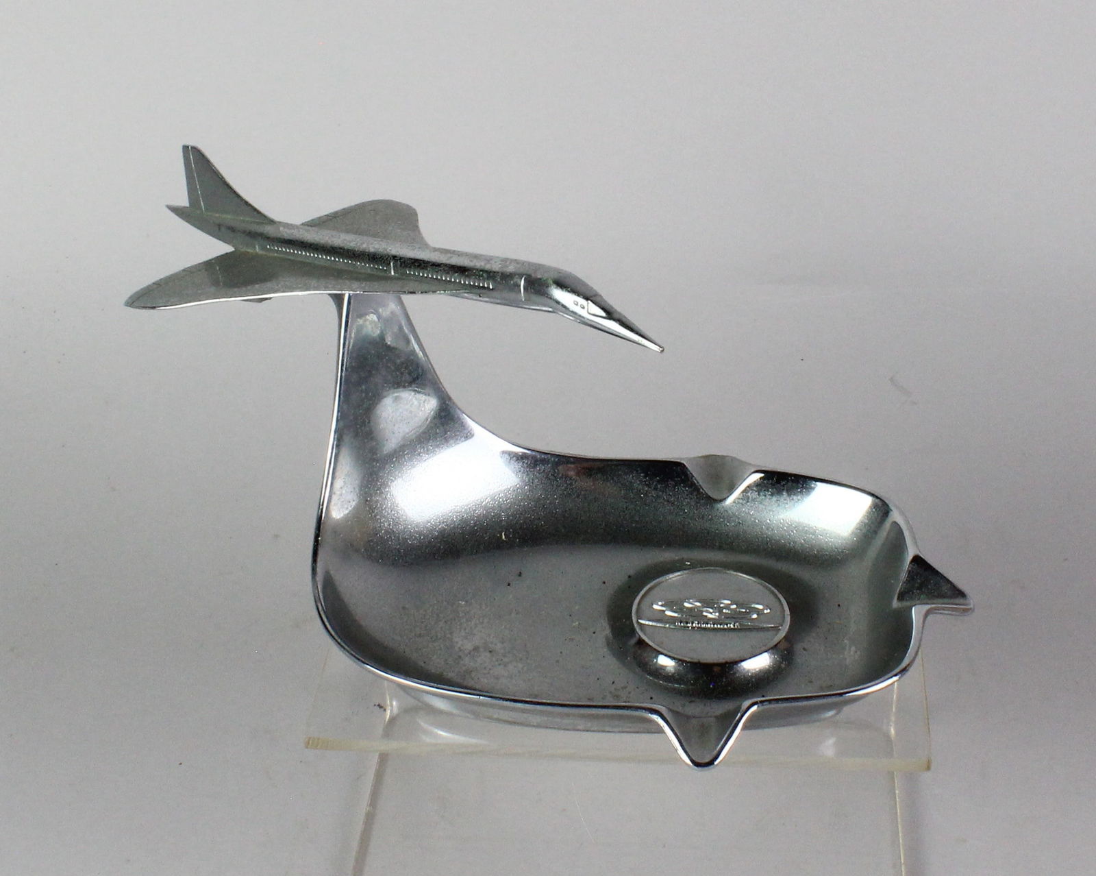 Chrome Barcelona Concorde Jet Desk Airplane (1 of 4)