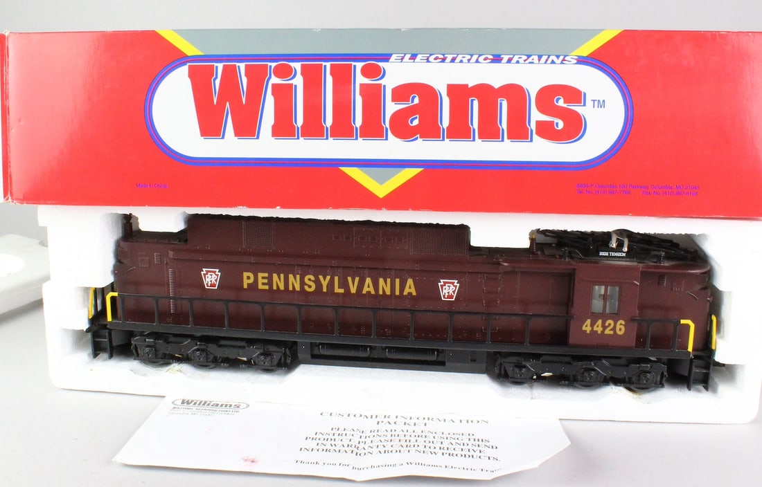 Williams Ef-4 Loco Pennsylvania Tuscan 4426 in Box: Williams Ef-4 Loco Pennsylvania Tuscan 4426 in Box. Excellent from running set up.
