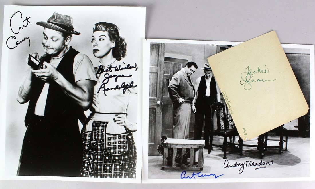 Honeymooner's Cast Signed Photos & Rare Jackie Gleason (1 of 5)