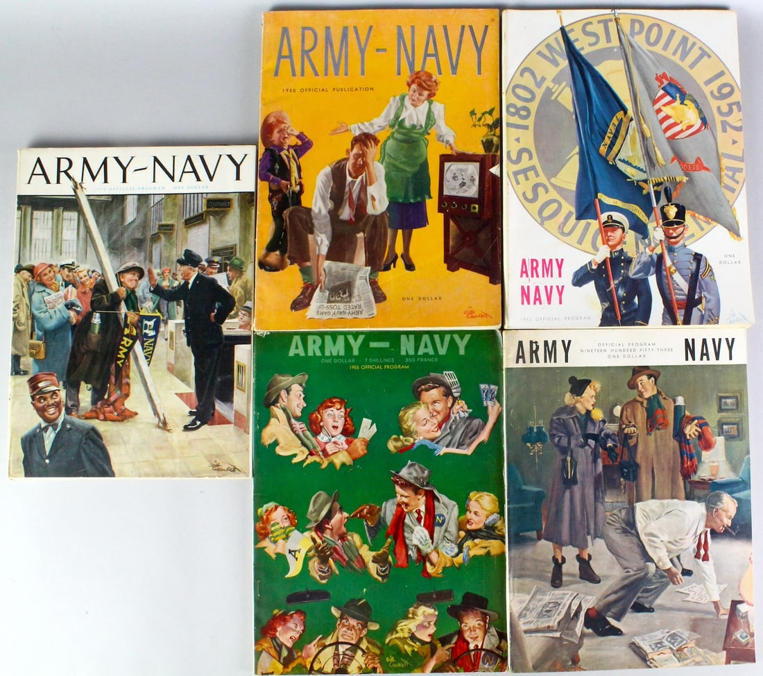 1950s Army Navy Game Orginal Football Book Programs (1 of 4)