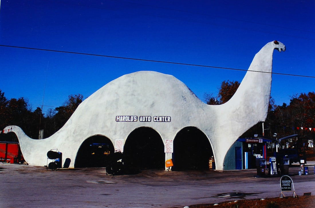 John Margolies Roadside America Orig Signed Photograph Sinclair Dinosaur (1 of 4)