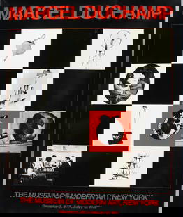 Marcel Duchamp 1973 MOMA Poster DaDa Surrealism: Marcel Duchamp 1973 MOMA Poster. 18 x 24 inches.