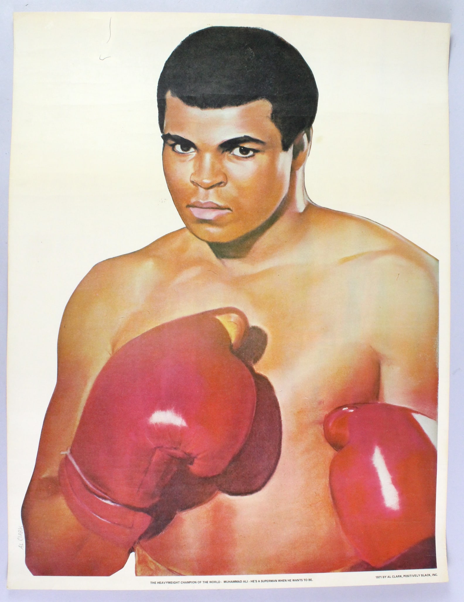 1971 Al Clark Signed Muhammad Ali Poster (1 of 4)