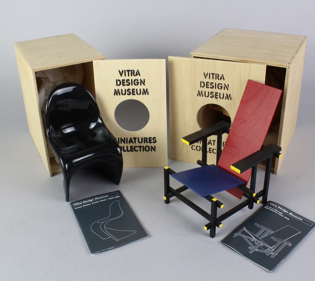 Vitra Museum Design Rietveld & Panton Chairs Mint in Box (1 of 5)