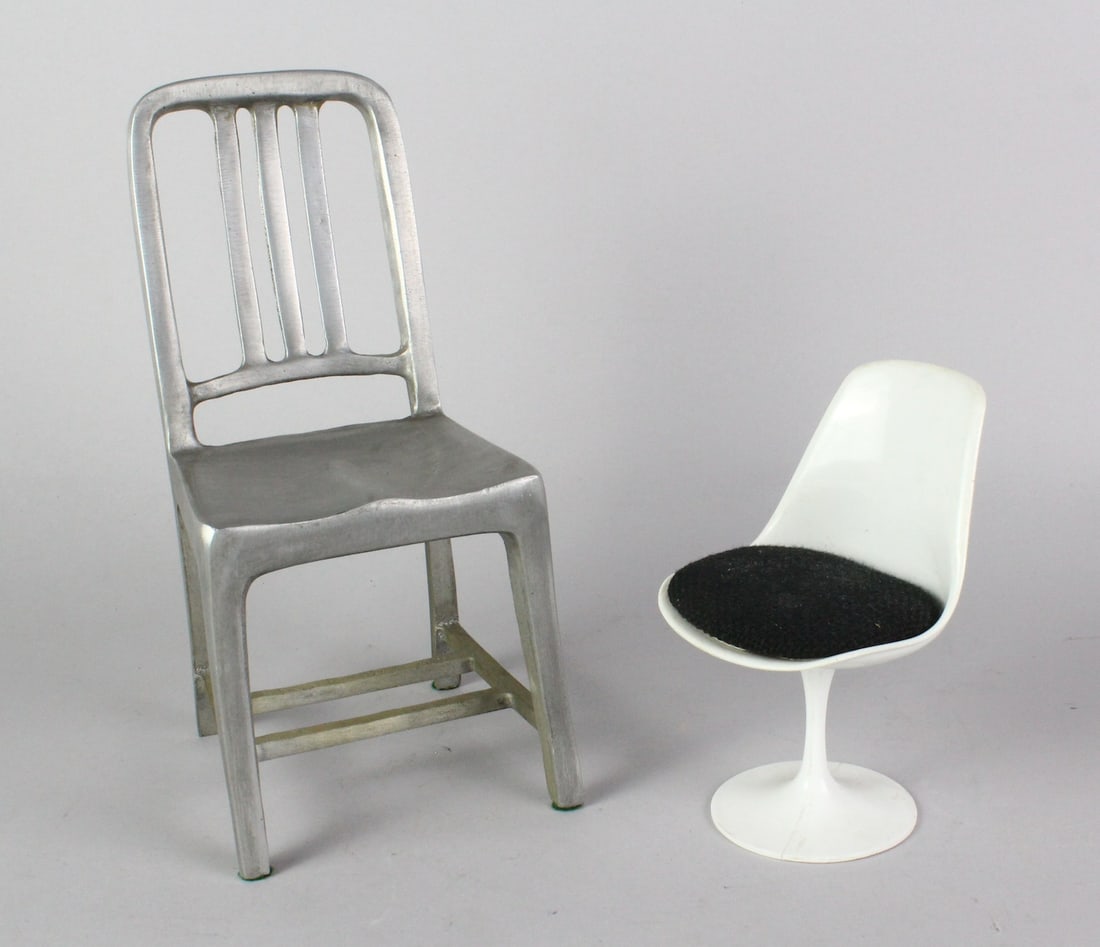 Modern Design Chair Miniatures Eero Saarinen & Emeco Chair (1 of 3)