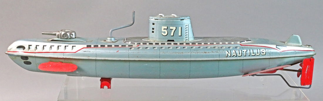 SKK Toys Japan Nautilus Submarine Tin Litho Wind Up (1 of 2)