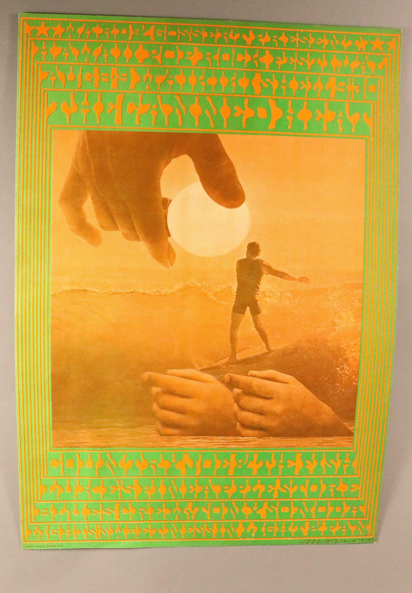 Hawaii Pop Rock Festival BG16 Neon Rose Moscosso 1st: Hawaii Pop Rock Festival BG16 Neon Rose Moscosso 1st Printing, rare EX-