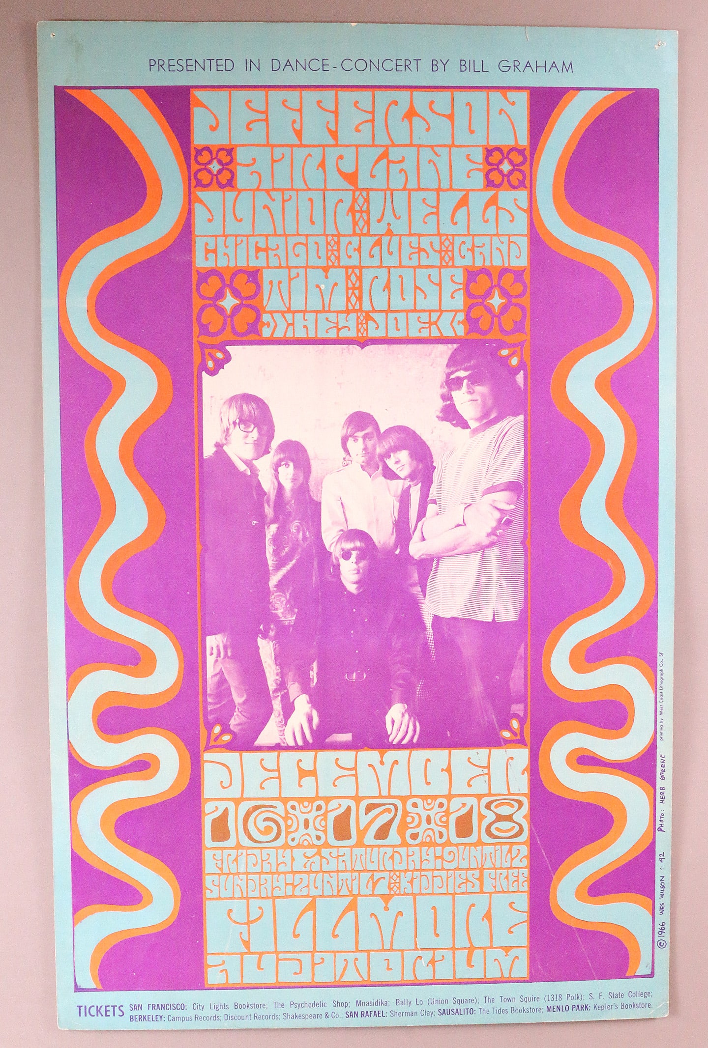 Jefferson Airplaine FD41 Wes Wilson Avalon Poster (1 of 4)