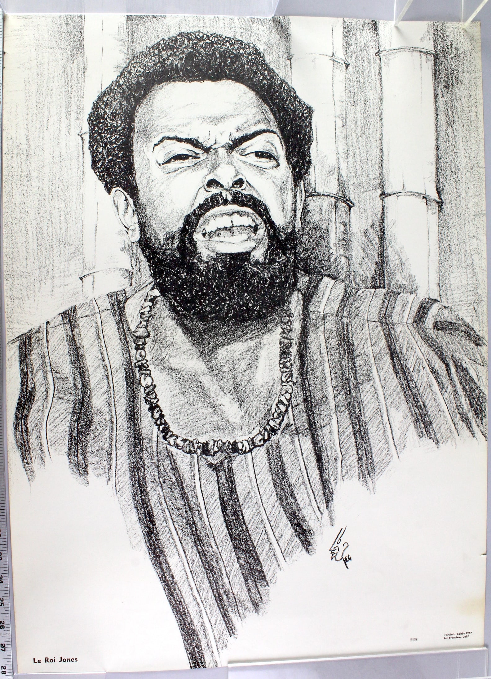 Le Roi Jones Writer/Poet Black 1967 Poster Radical Civil Rights (1 of 3)