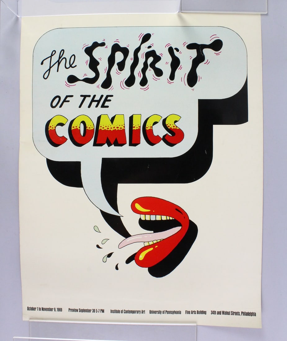 The Spirit of the Comics 1969 Poster Institute of Contemporary Art: The Spirit of the Comics 1969 Poster 17 x 22 inches.