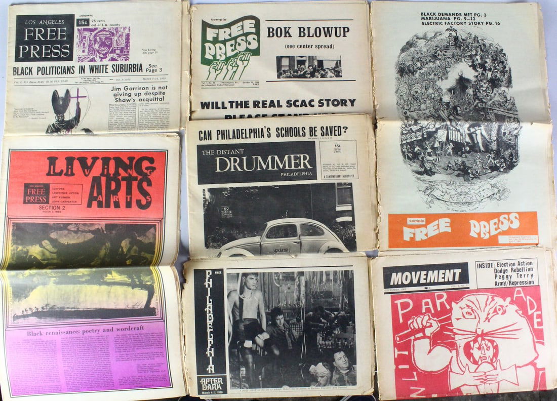 1960s Counter Culture Newsprint San Fran, LA & Philly (1 of 5)