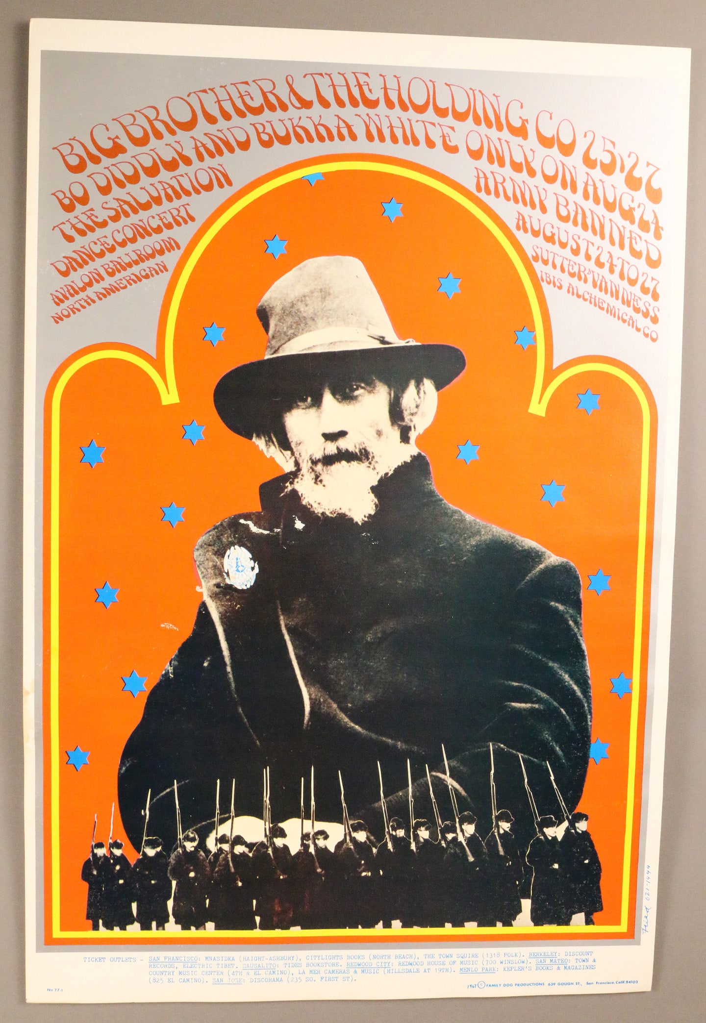 Big Brother and The Holding Co FD77 Poster 1st Print: Big Brother and The Holding Co FD77 Poster 1st Print