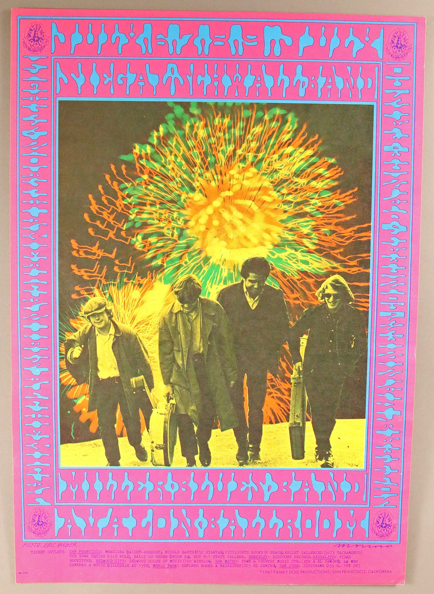 Steve Miller Band FD70 Poster Moscosso EX-: Steve Miller Band FD70 Poster Moscosso EX-