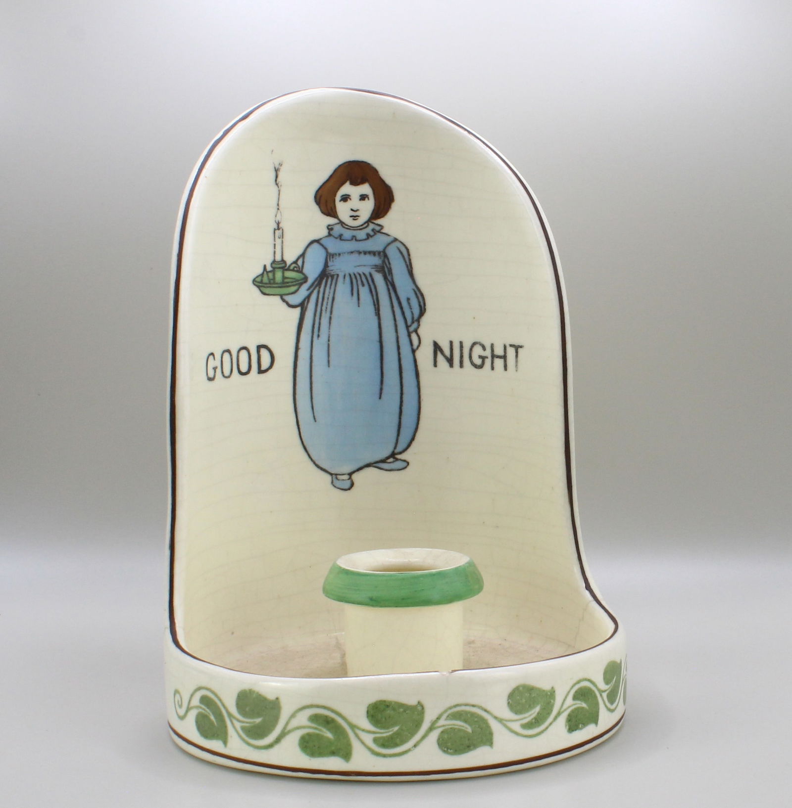 Roseville Good Night Girl Creamware (1 of 4)