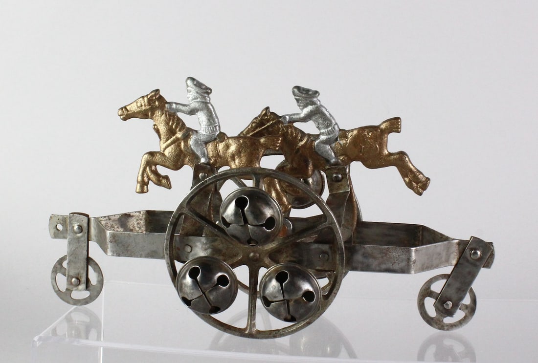 1900s Double Cowboy Bell Toy (1 of 2)