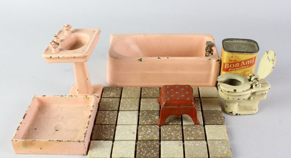 Arcade Pink Crane Bathroom Set (1 of 5)
