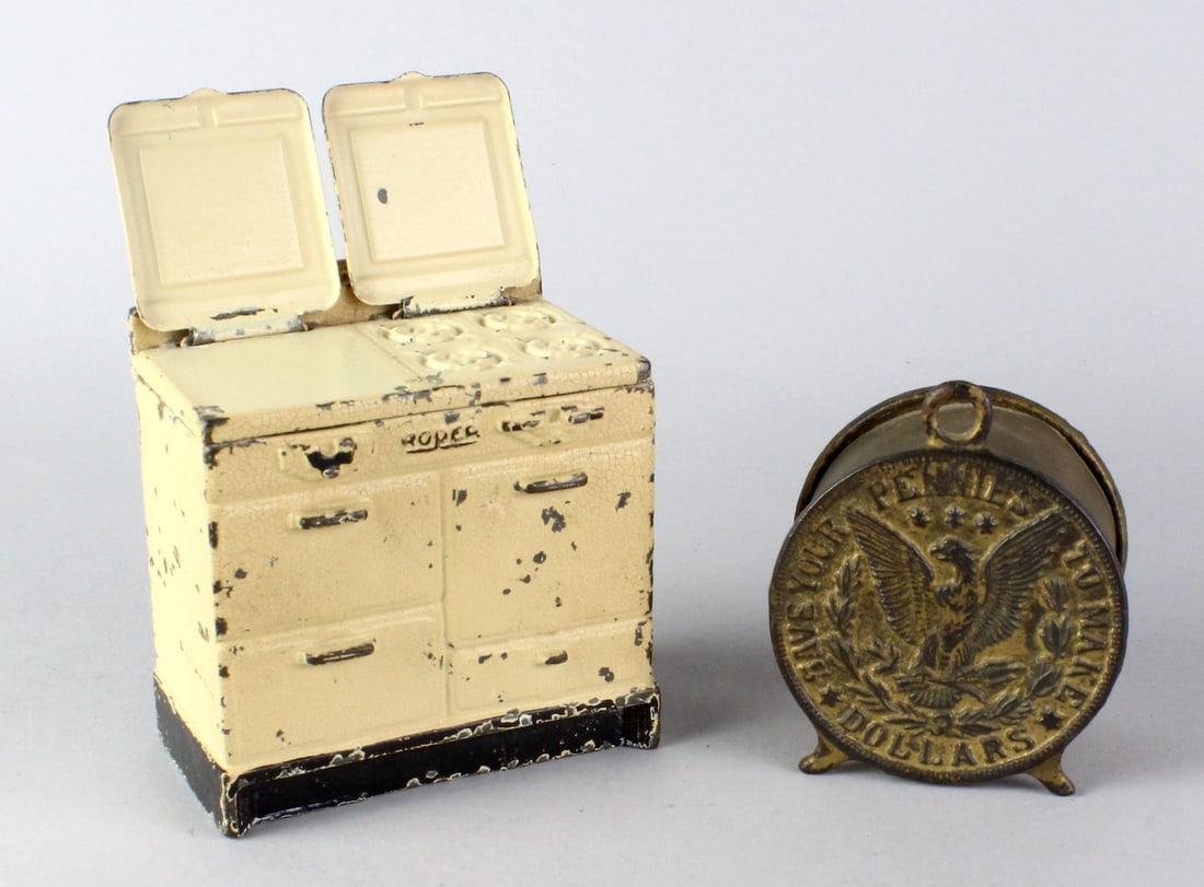 Arcade Still Banks- Roper Stove & Eagle (1 of 2)