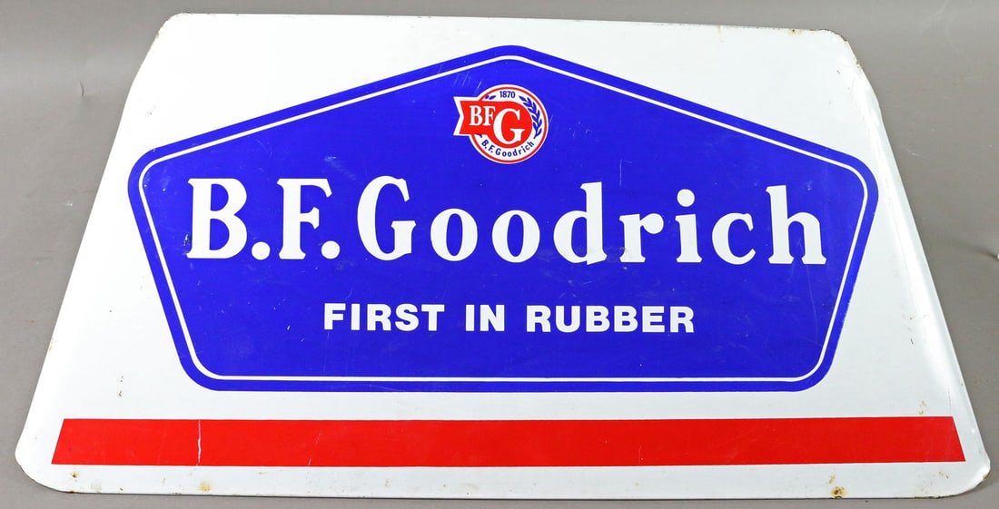 BF Goodrich Table Top Dealer Sign: BF Goodrich Table Top Dealer Sign, 1950\'s 16x8, NOT a reproduction!