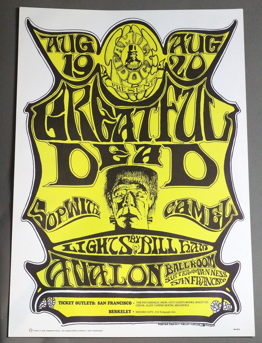 Grateful Dead FD22 Avalon Ballroom Poster 2nd Print EX (1 of 3)