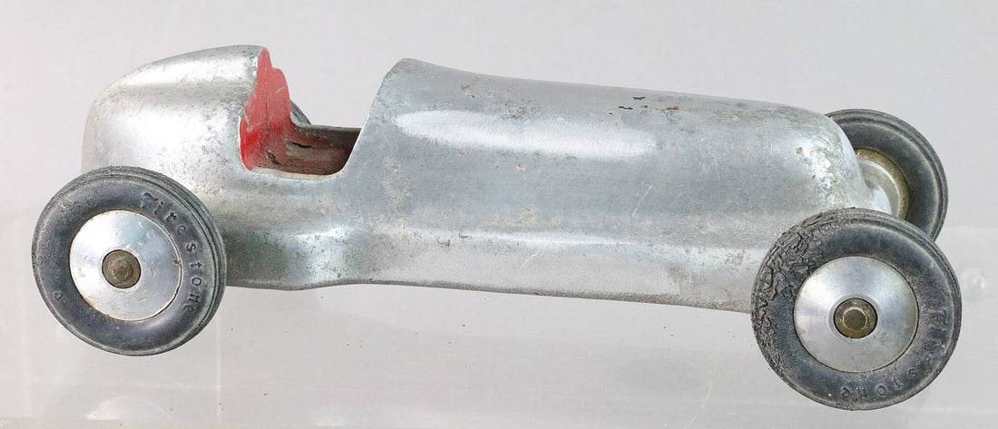 Toby Mfg Tether Car California: Toby Mfg Tether Car California Aluminum, 8 inches rare