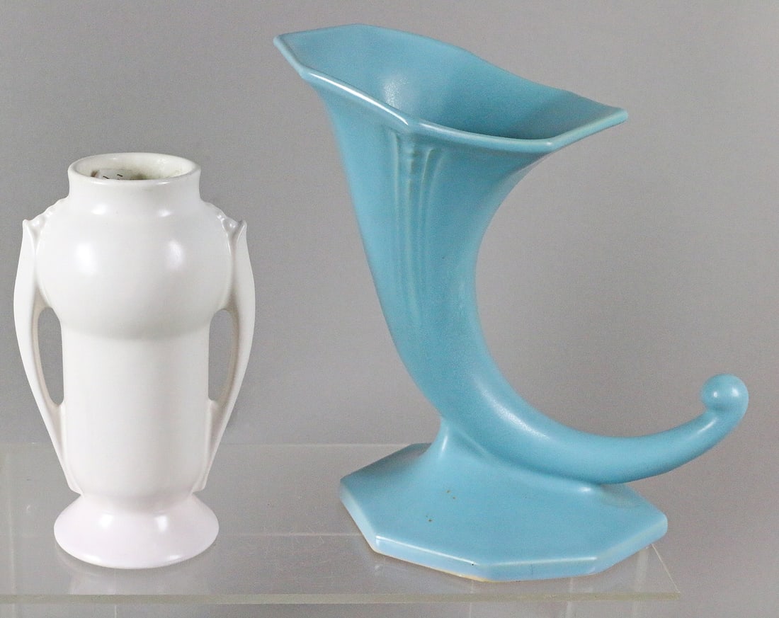 Roseville Vase Lot: Roseville Vase Lot Orion 733-6 , 8 inches