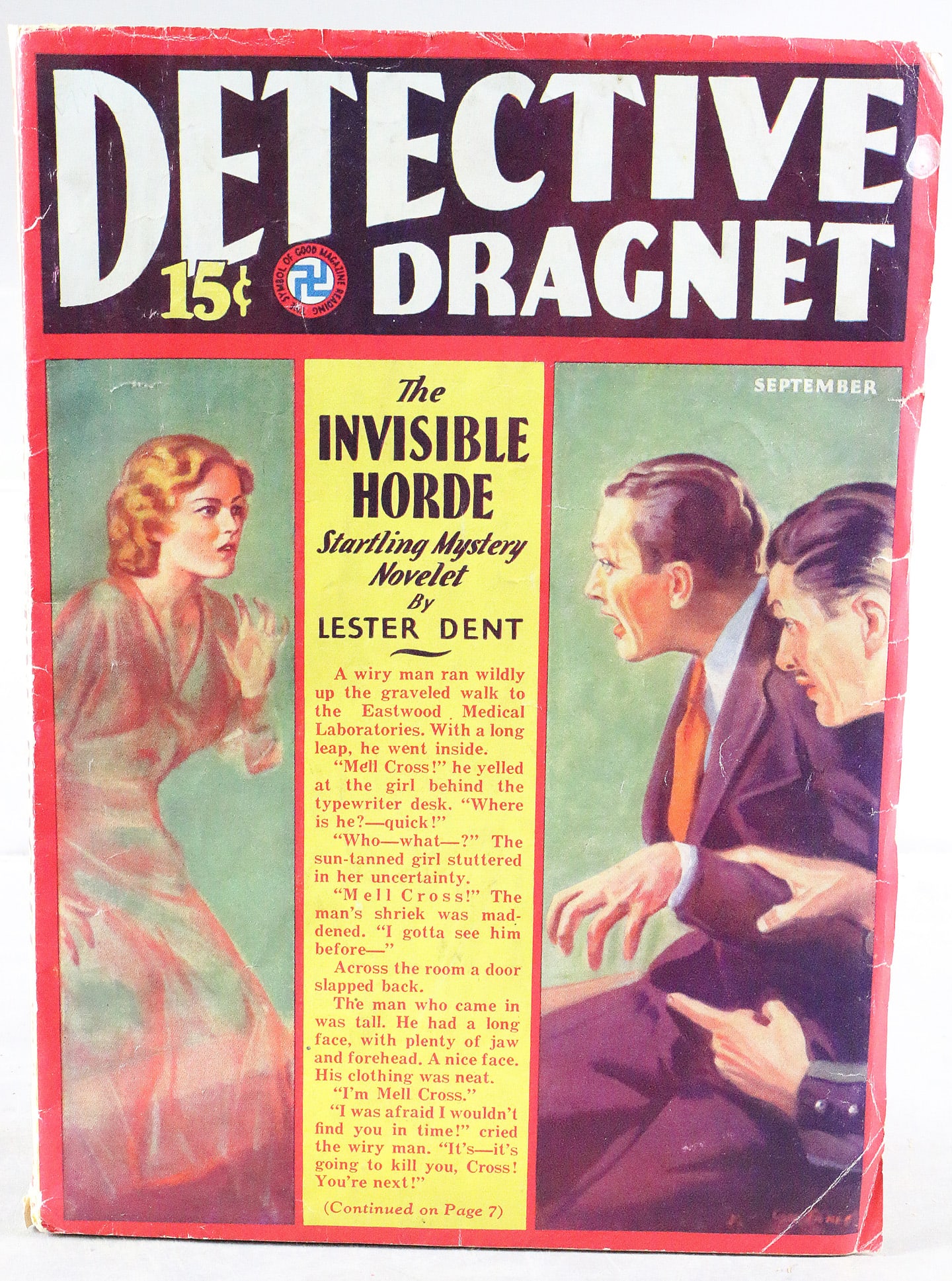 Detective Dragnet Pulp Magazine Sept 1932 (1 of 3)