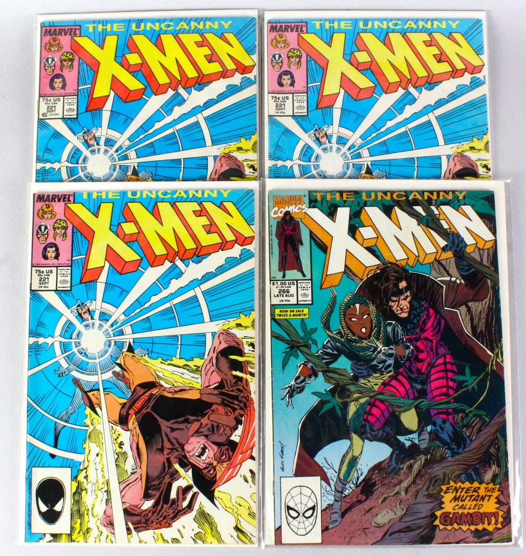 Four X-Men Marvel Comics #221, #226 Pristine (1 of 1)
