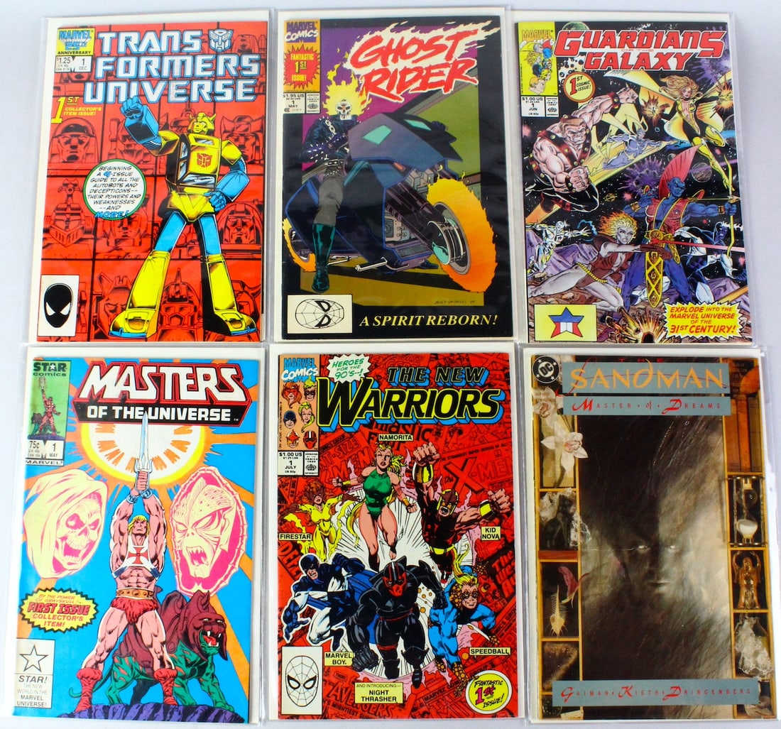 Six No. 1 Marvel & DC Comics First Issues (1 of 2)