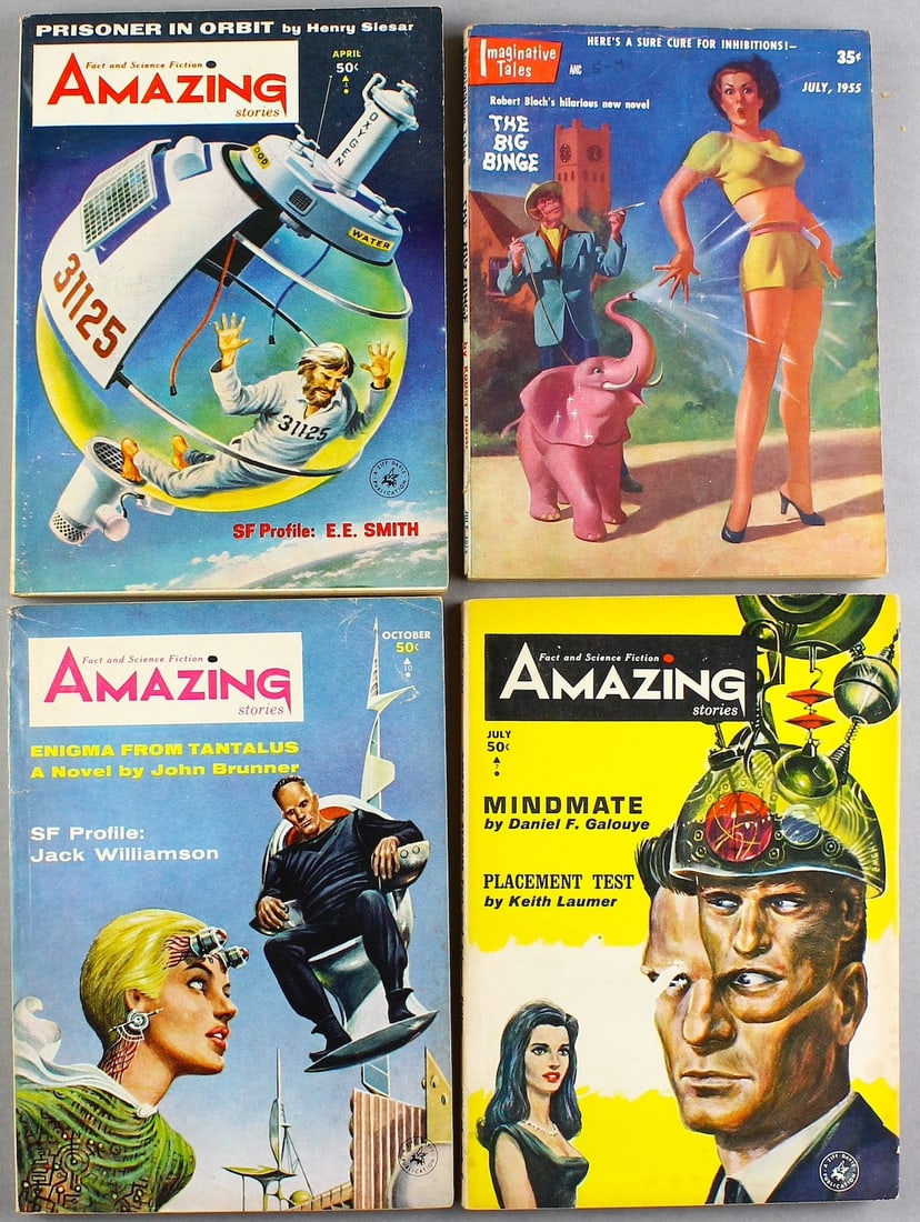 1960s Amazing Stories & 1955 Imagination Science Fiction (1 of 3)
