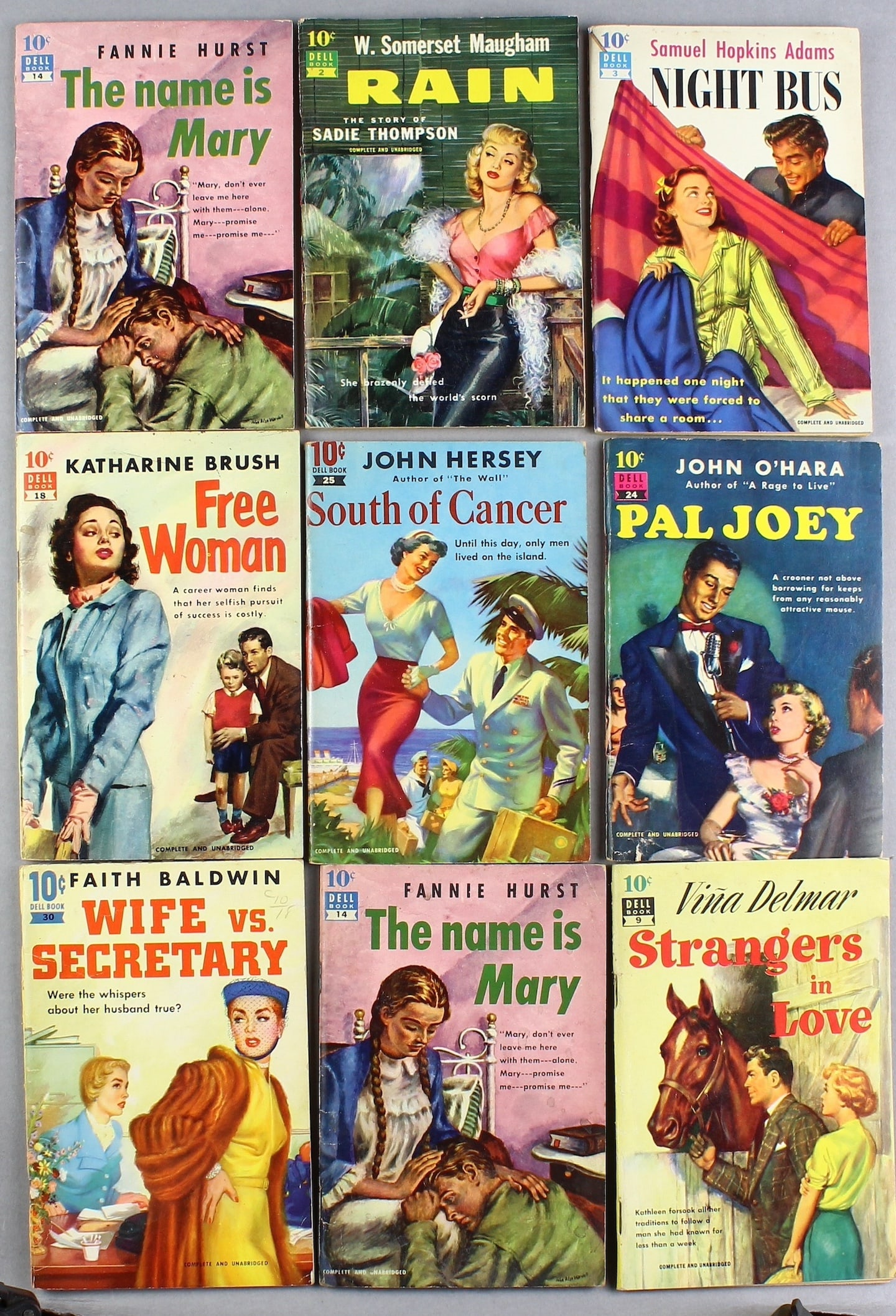 1950s Dell Books Fiction, Pal Joey, Female Writers: 1950s Dell Books Fiction, Pal Joey, Female Writers