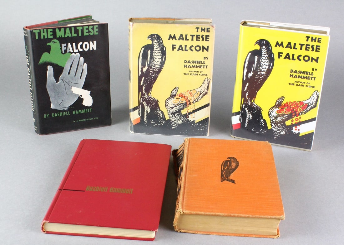 Dashiell Hammett- The Maltese Falcon 5 Editions (1 of 6)