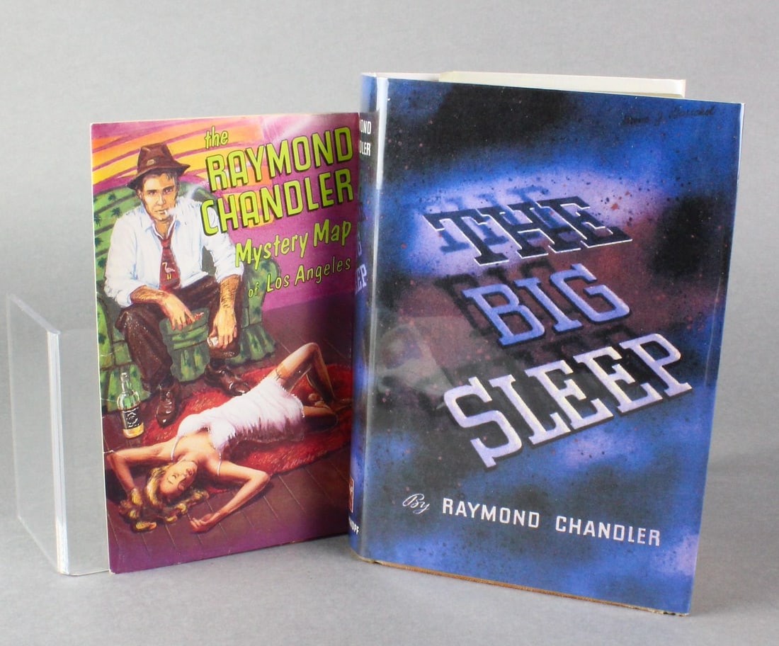 Raymond Chandler- The Big Sleep 1939 First Ed. & LA Mystery Map (1 of 5)