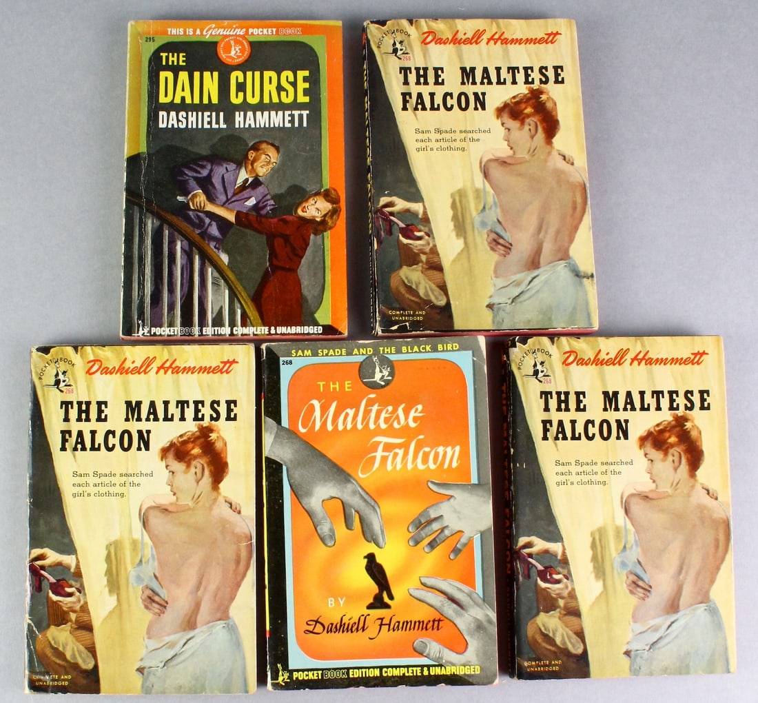 5-Dashiell Hammett Maltese Falcon & Dain Curse Pocket Books (1 of 2)